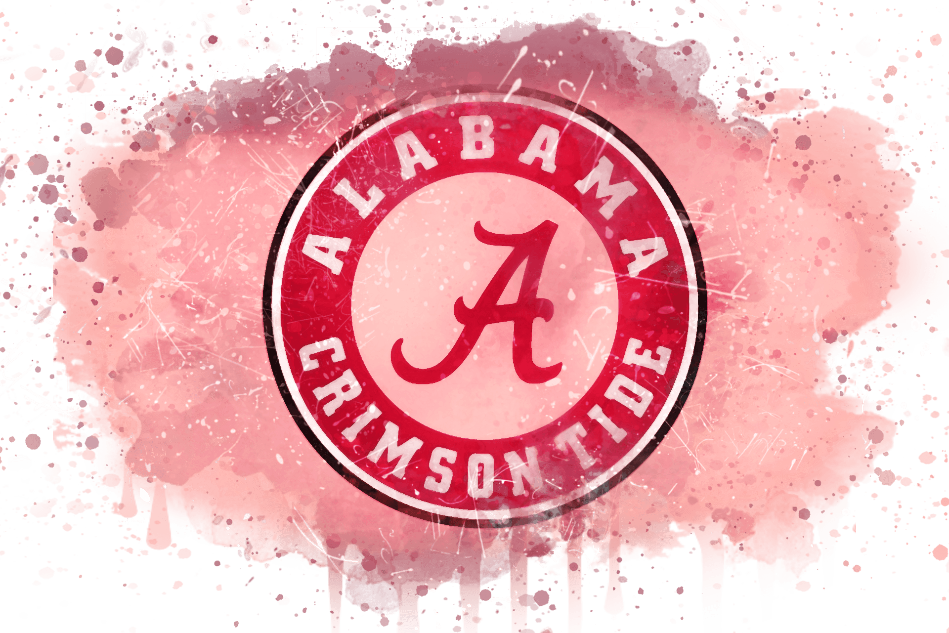 Alabama Crimson Tide Logo Artistic Background PNG