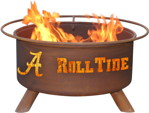 Alabama Fire Pit Roll Tide Logo PNG