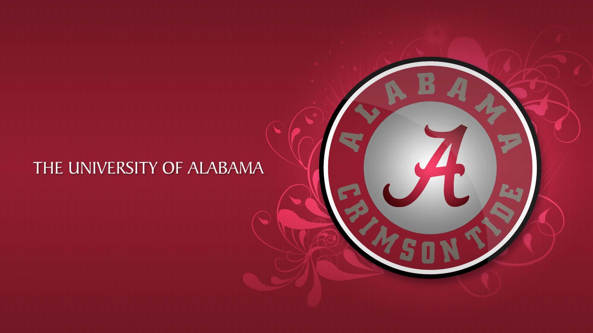 Universitätvon Alabama Fußballmannschaft Logo Design Wallpaper