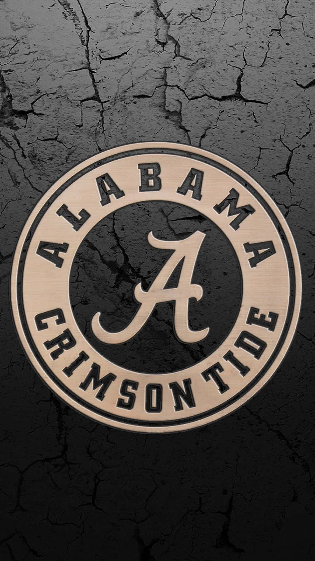 Episkkonst Med Alabama Football Team Logotypen. Wallpaper