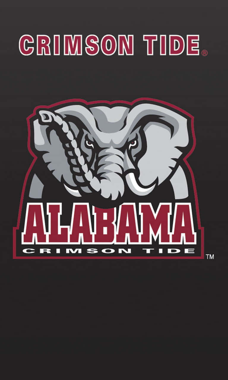 University of Alabama Crimson Tide Fodbold Logo Tapet Wallpaper