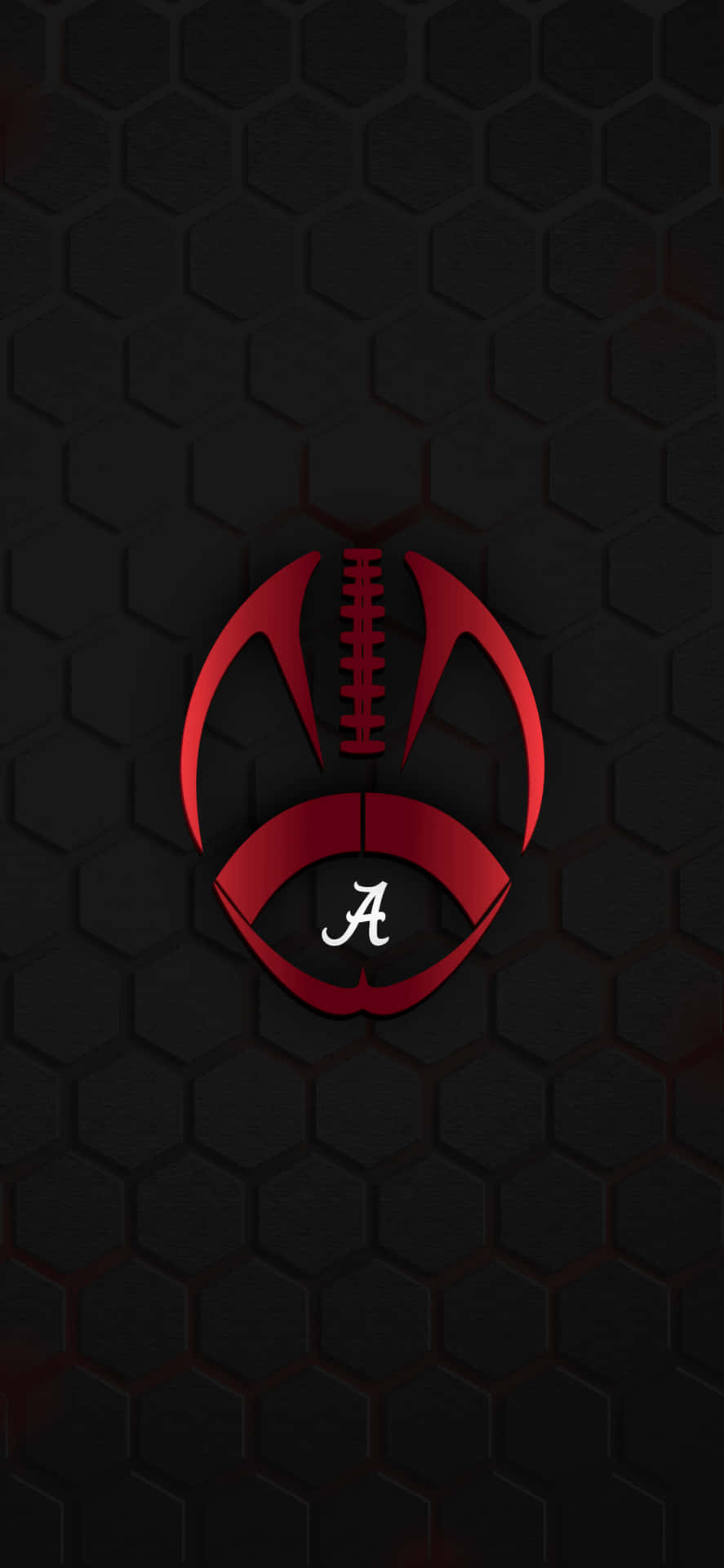 Start hver lørdag med Alabama Fodbold Logo Tapet Wallpaper