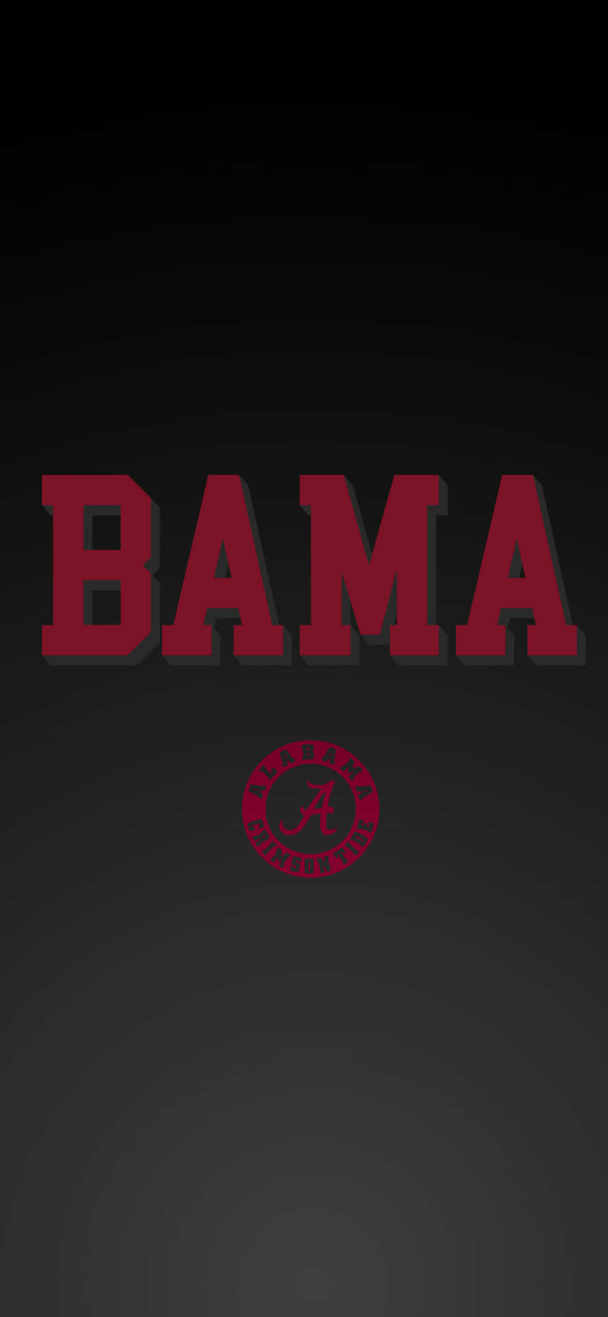 Det officielle logo, der repræsenterer University of Alabama's fodboldhold Wallpaper