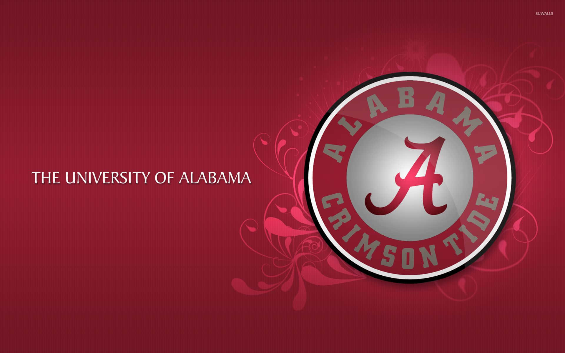 Logodel Football Alabama Crimson Tide Sfondo