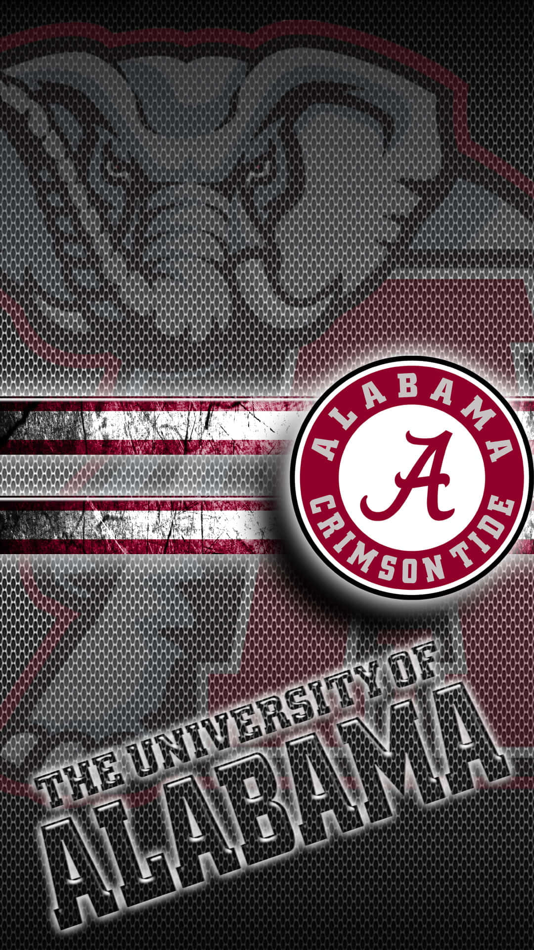 Dasmarkante Logo Der Alabama Crimson Tide-fußballmannschaft Wallpaper
