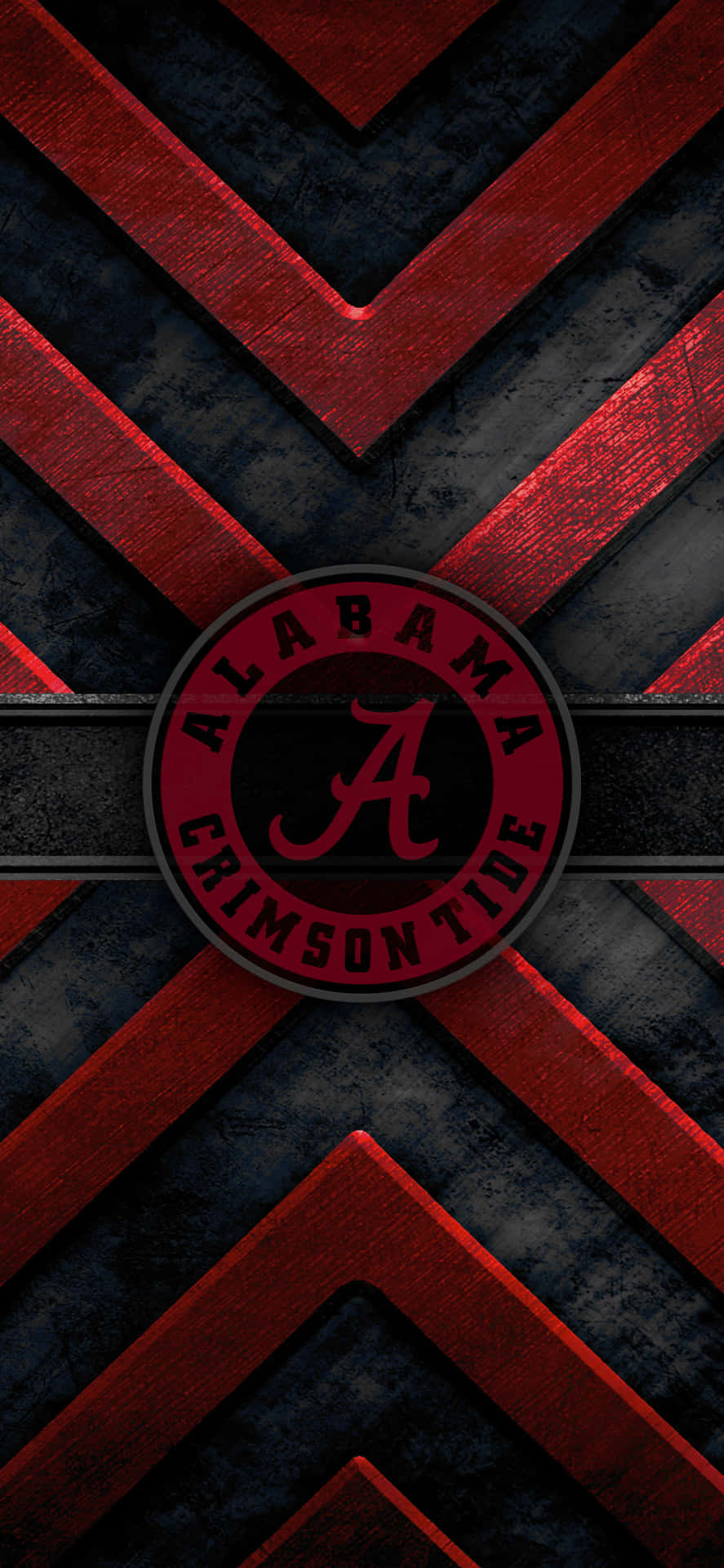 Metal Embossed Alabama Football Logo Wallpaper