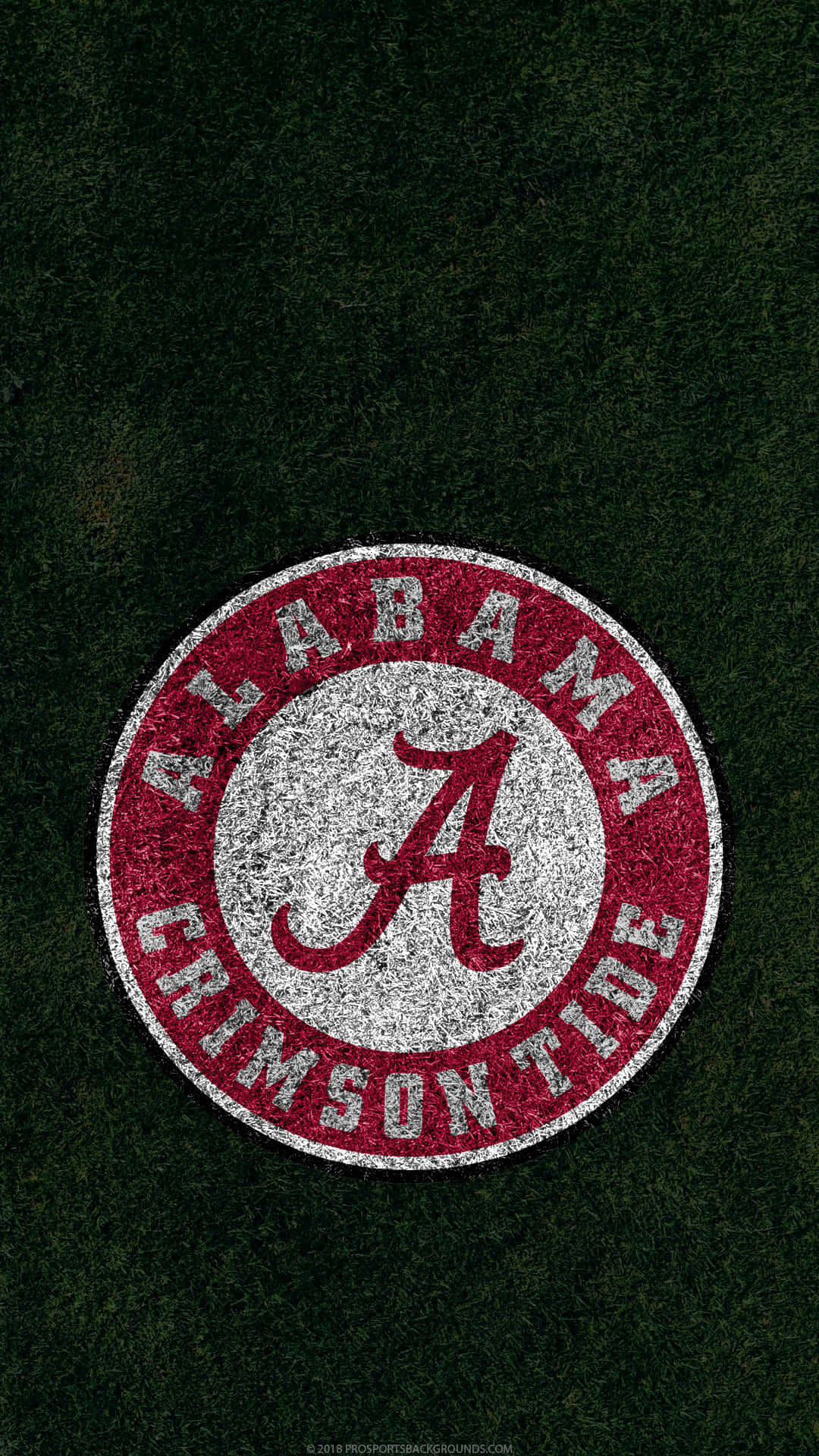 Det Officielle Fodbold Logo Tapet fra Universitetet i Alabama Wallpaper