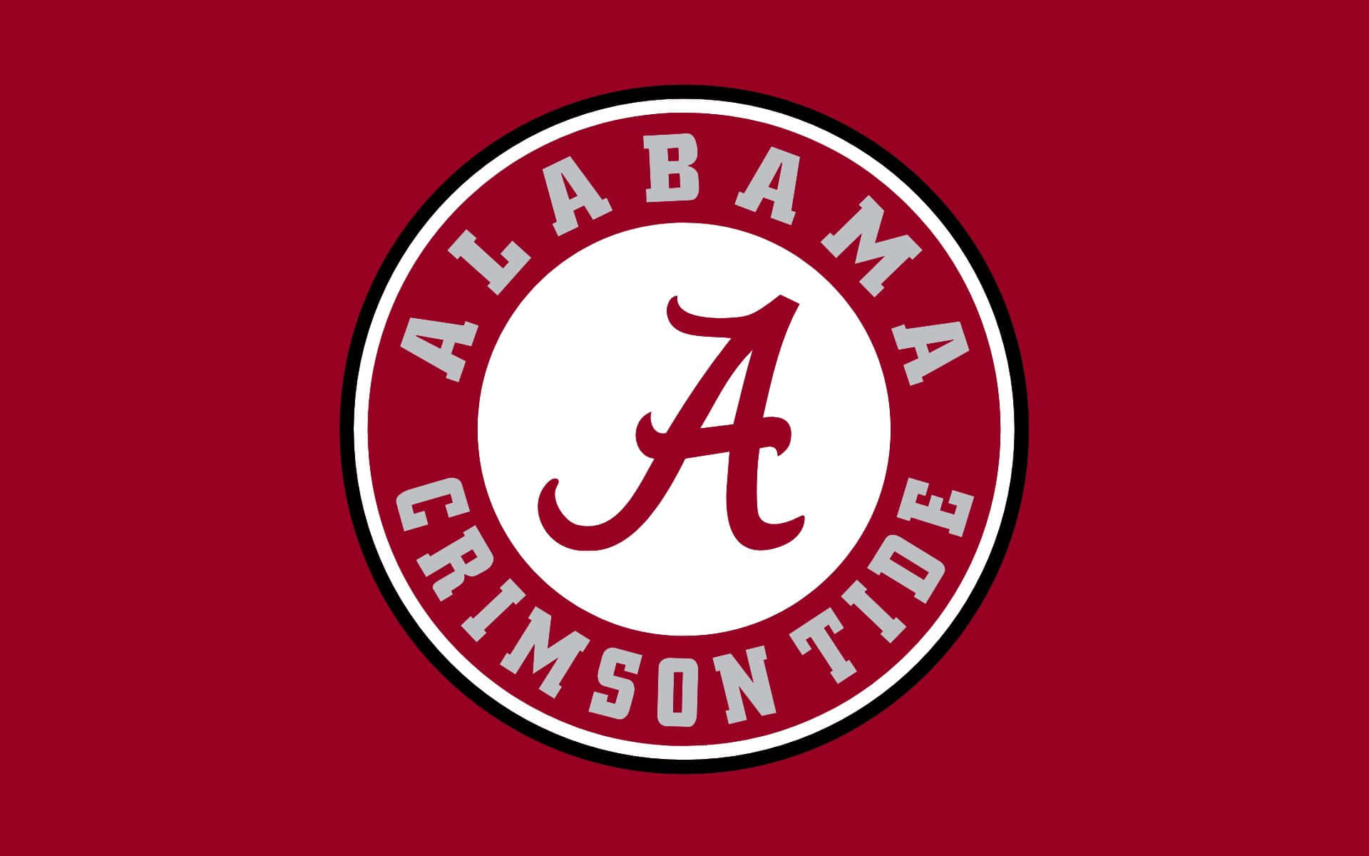 Det officielle logo for Alabama Crimson Tide Football Wallpaper