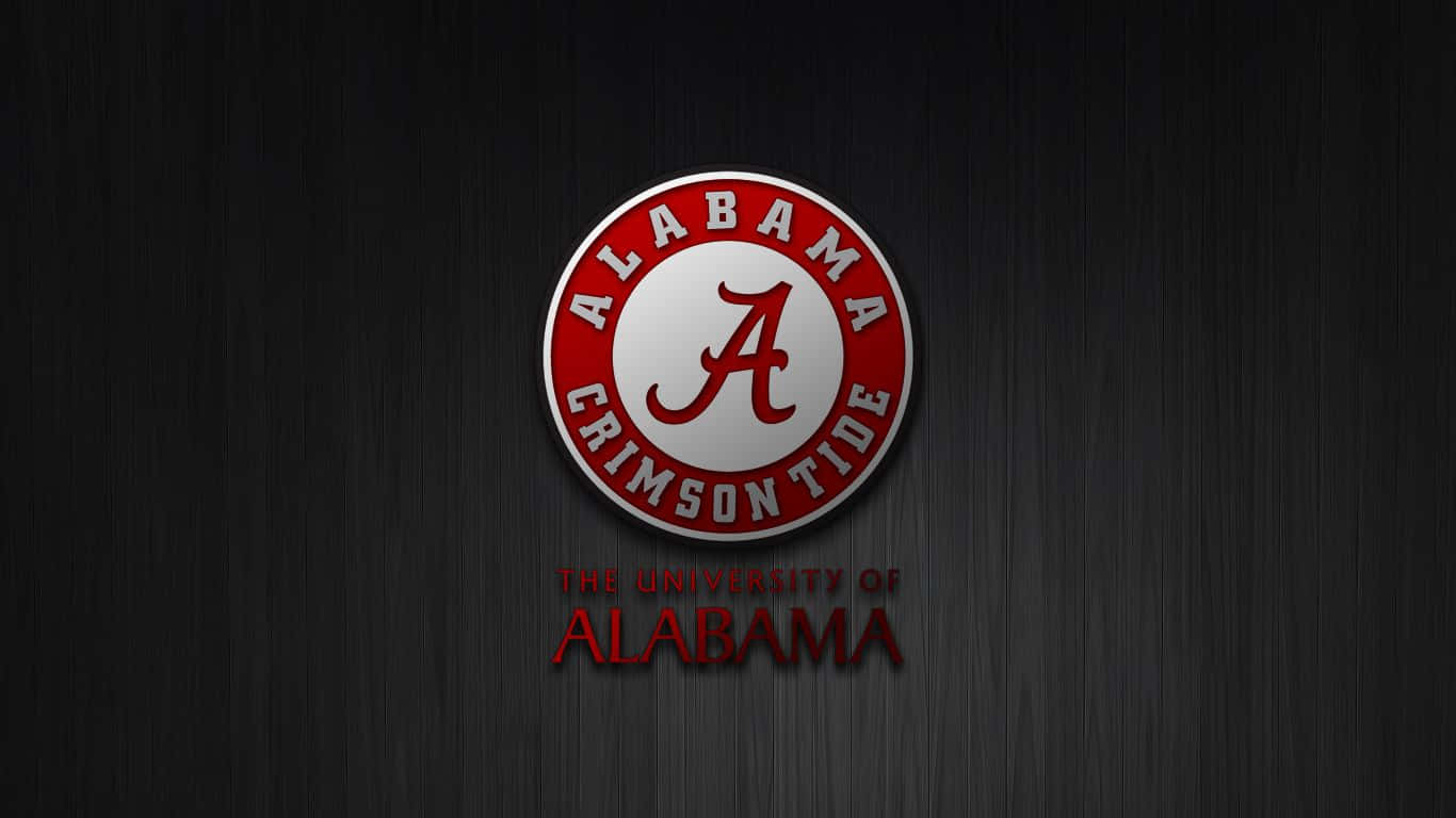Universitetet for Alabama Football Team Crimson Tide Logo Wallpaper Wallpaper