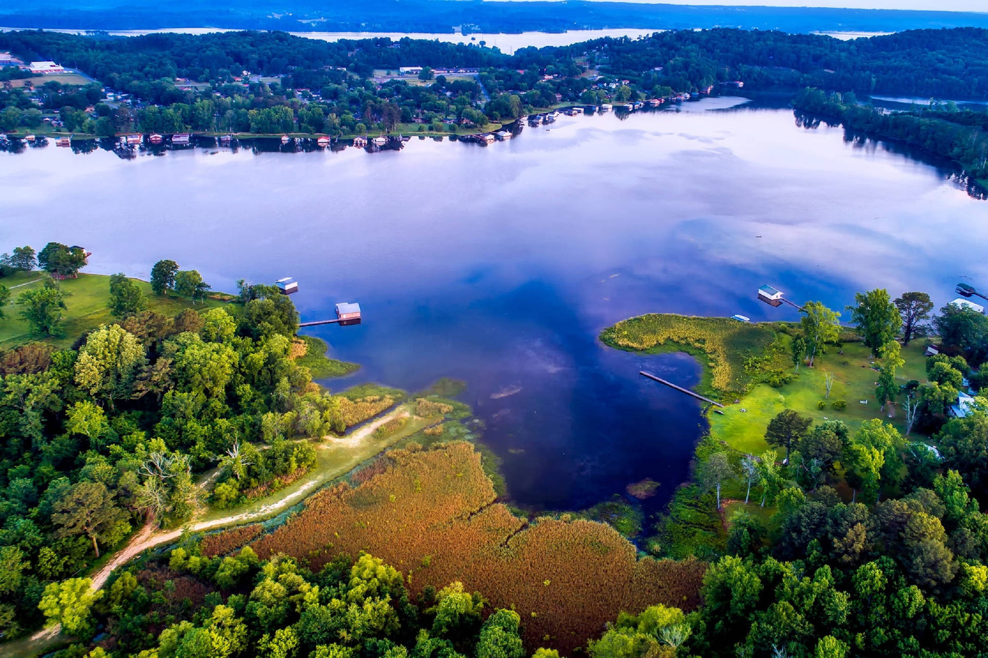 Alabama Lake Guntersville Aerial