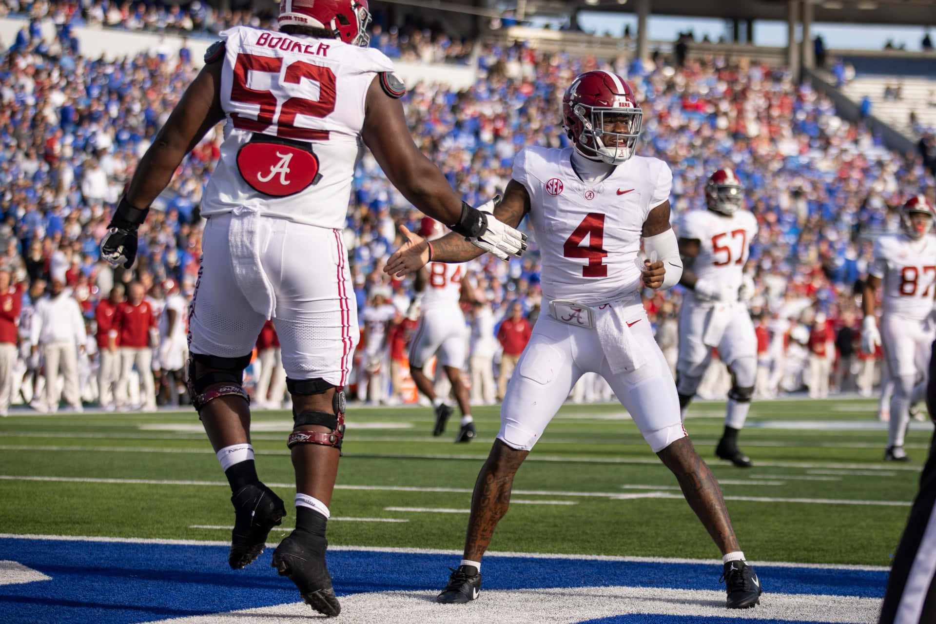 Alabama Quarterback Feiring Bakgrunnsbildet