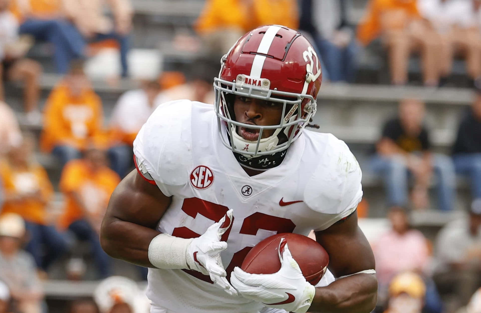 Alabama Running Back Actiefoto Achtergrond