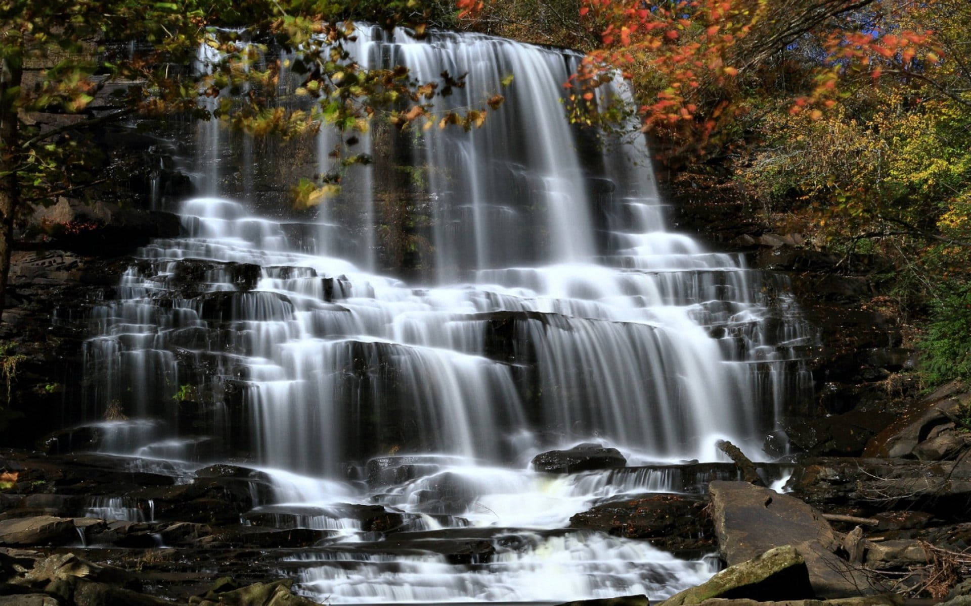 Alabama Welti Falls Autumn Wallpaper