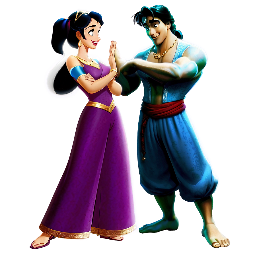 Download Aladdin And Jasmine Png 4 | Wallpapers.com