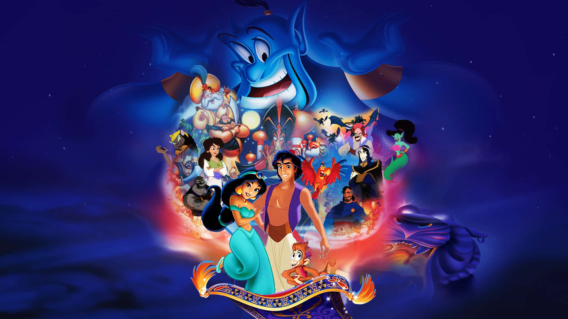 'enmagisk Resa Väntar Med Aladdin'