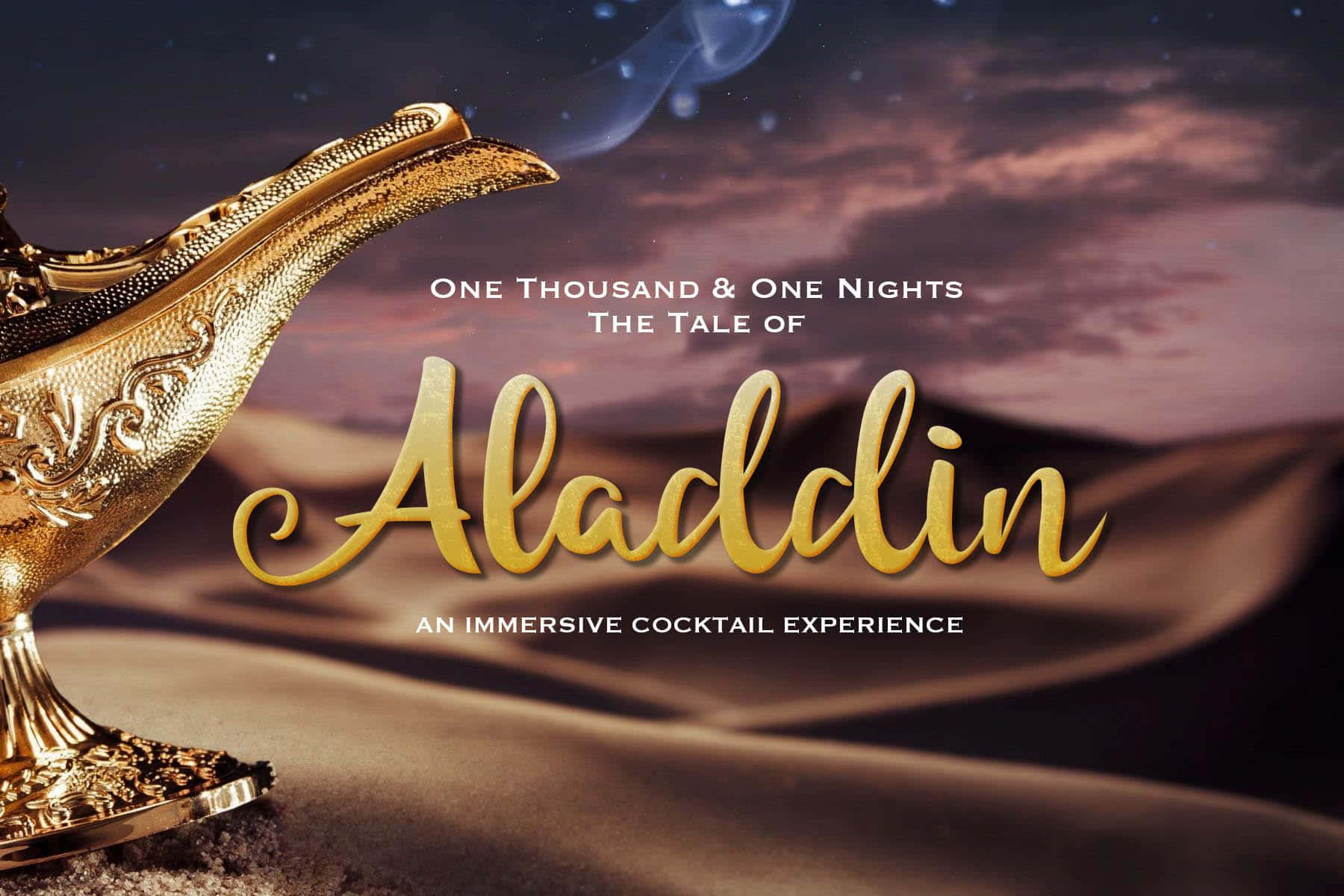 Aladdin står på kanten af ​​Agrabah-markedet og forbereder sig på en magisk rejse.