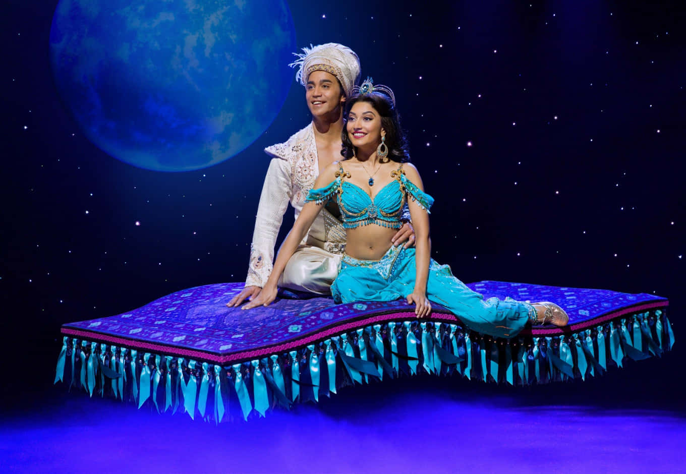 Enscen Från Aladdin, En Klassisk Disney Saga Om Äventyr Och Romantik.