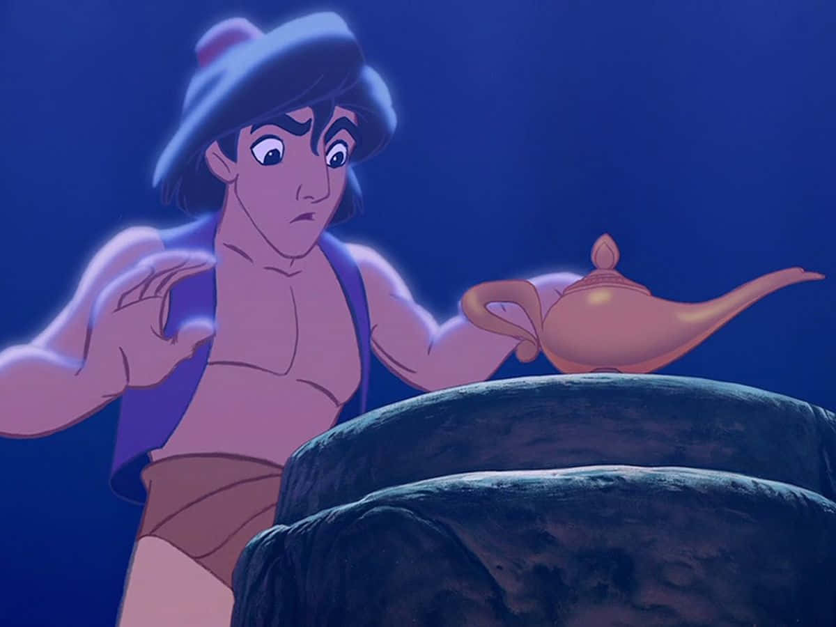 Aladdin finder sin sande skæbne med hjælp fra Genie.