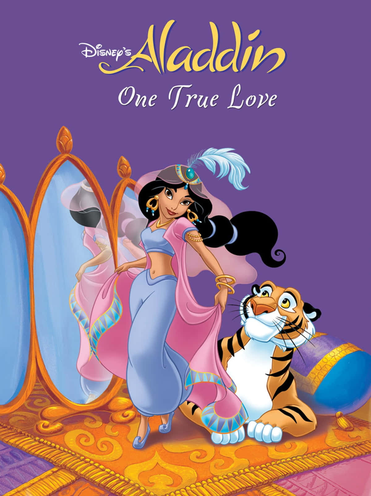 Jasmine og Aladdin på deres magiske tæppeflyvning!