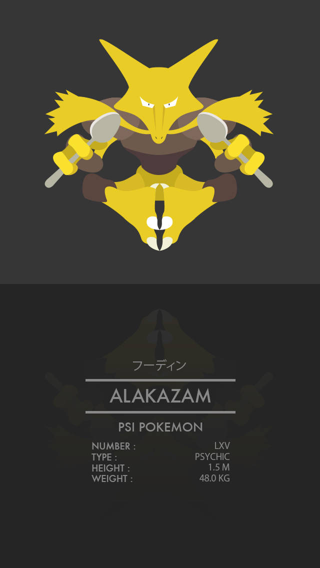 Alakazam Pokemon Phone Wallpaper  Turkau