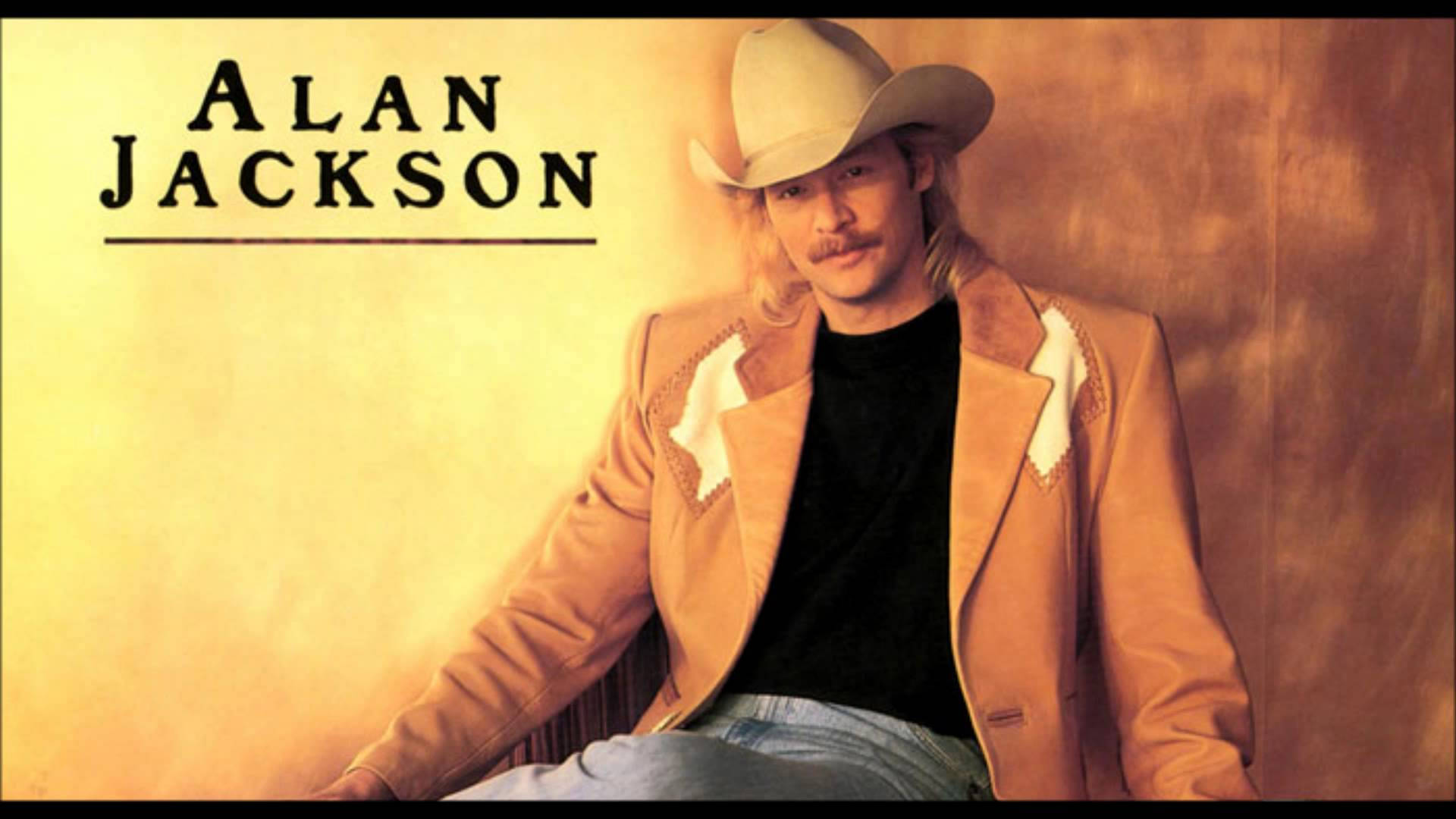 Alan Jackson In Brown Abstract Background Wallpaper