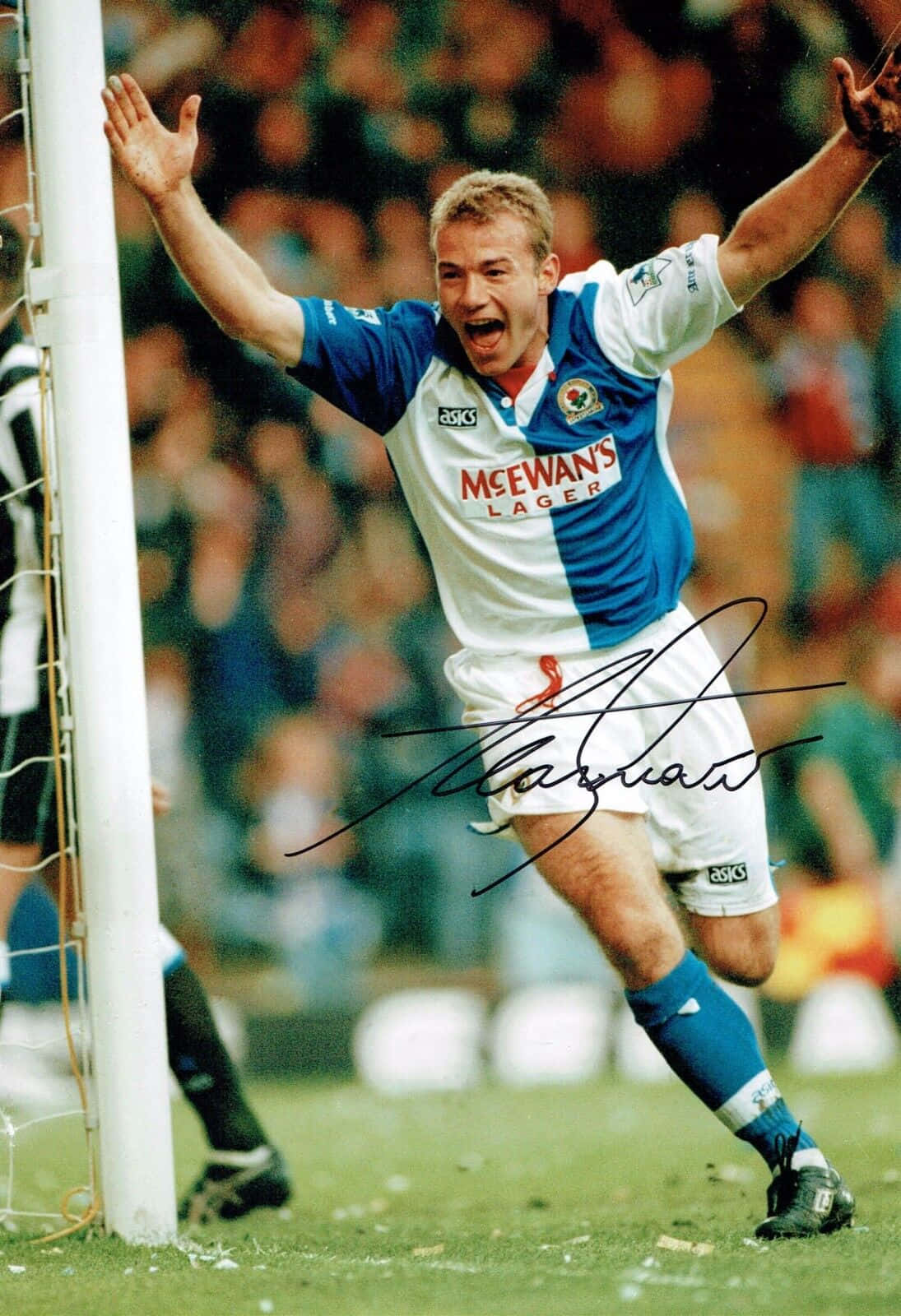 Alan Shearer Signed Photo Blackburn Rovers Wallpaper