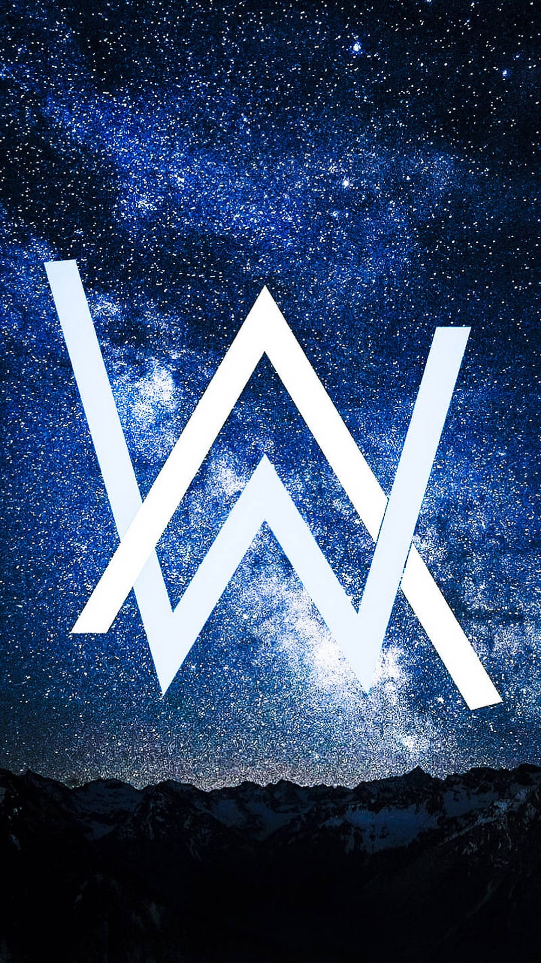Alan Walker Emblem Starry Sky Wallpaper