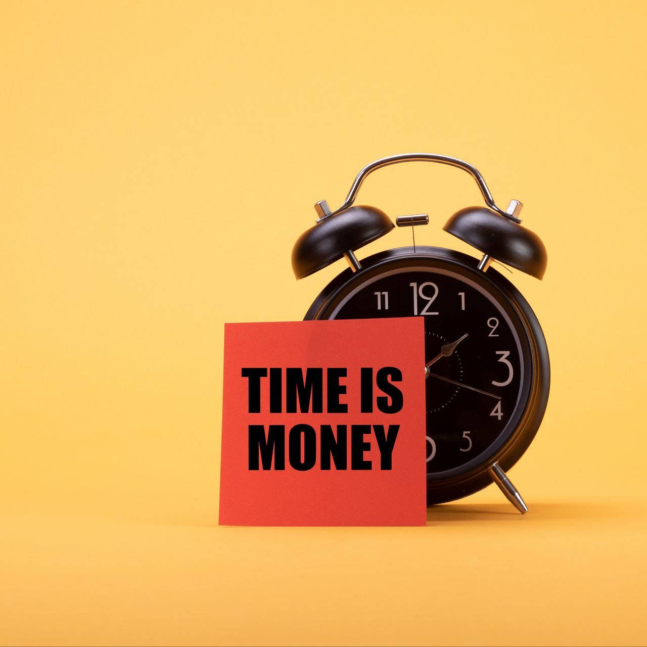 Alarm Clock Time Is Money Wallpaper