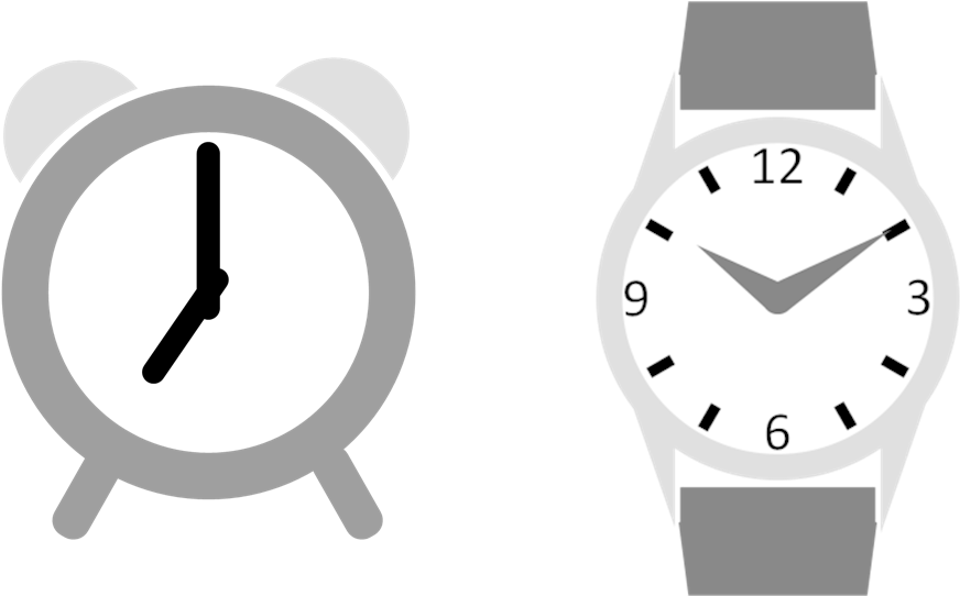 Alarmand Wristwatch Vector Illustration PNG
