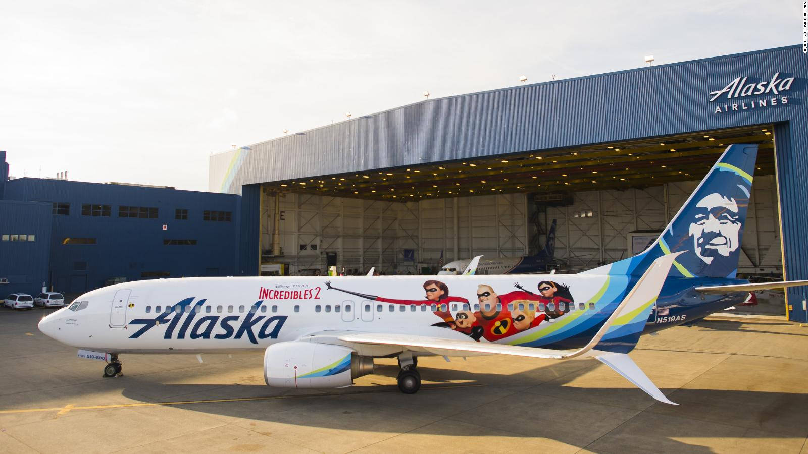 Alaska Airlines The Incredibles Plane Wallpaper