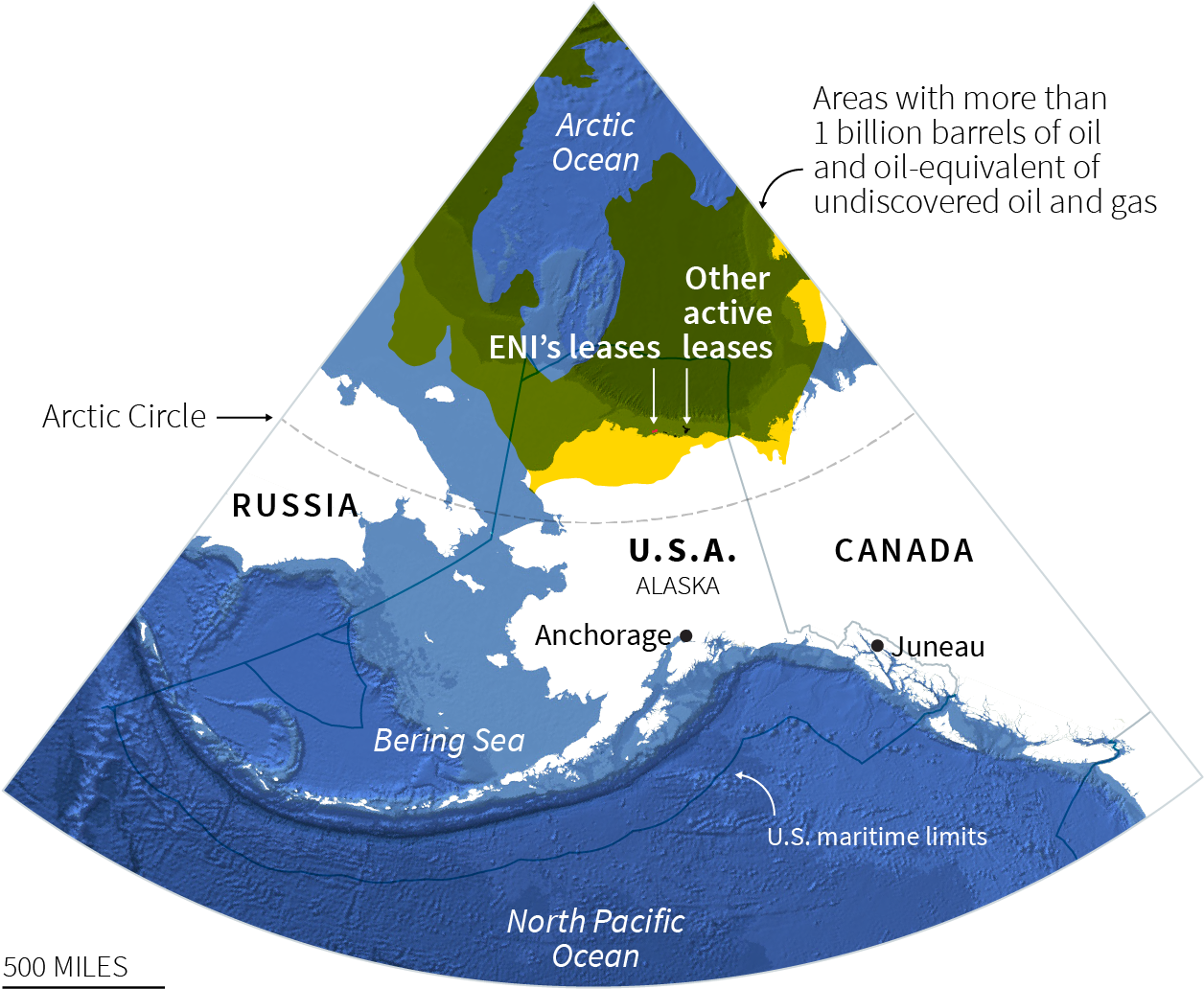 Alaska Arctic Oiland Gas Leases Map PNG