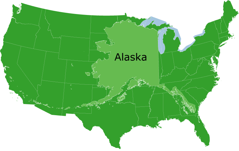 Alaska Map Overlay U S A PNG