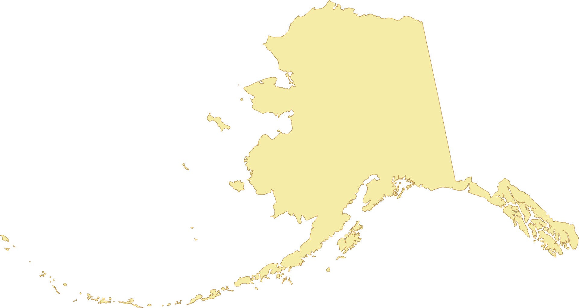 Alaska Outline Map PNG