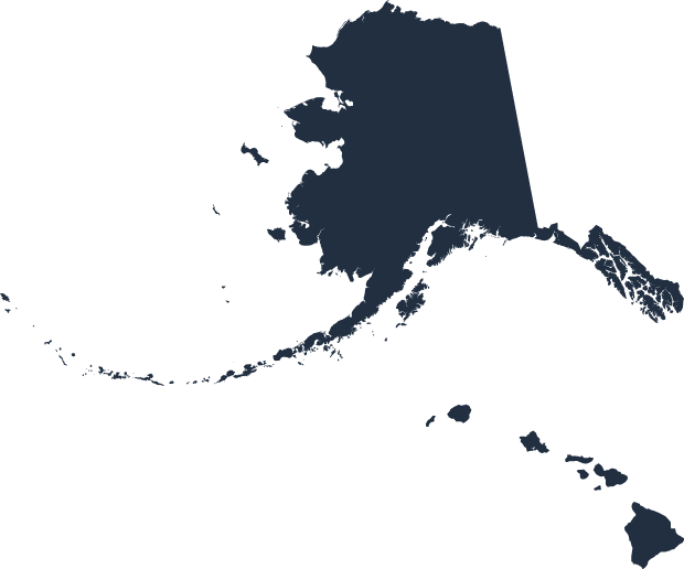 Alaska Silhouette Map PNG