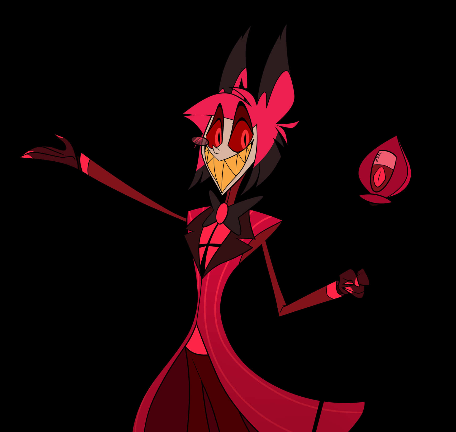 Alastor Animated Character Hazbin Hotel Wallpaper