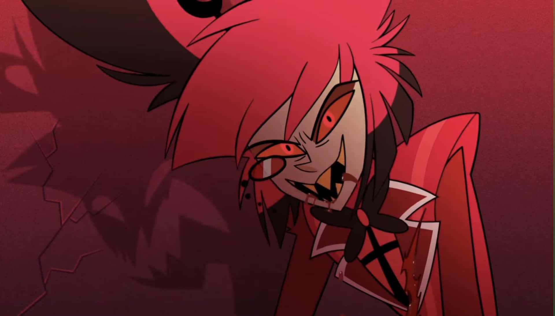 Alastor Smiling Demon Animated Character Wallpaper