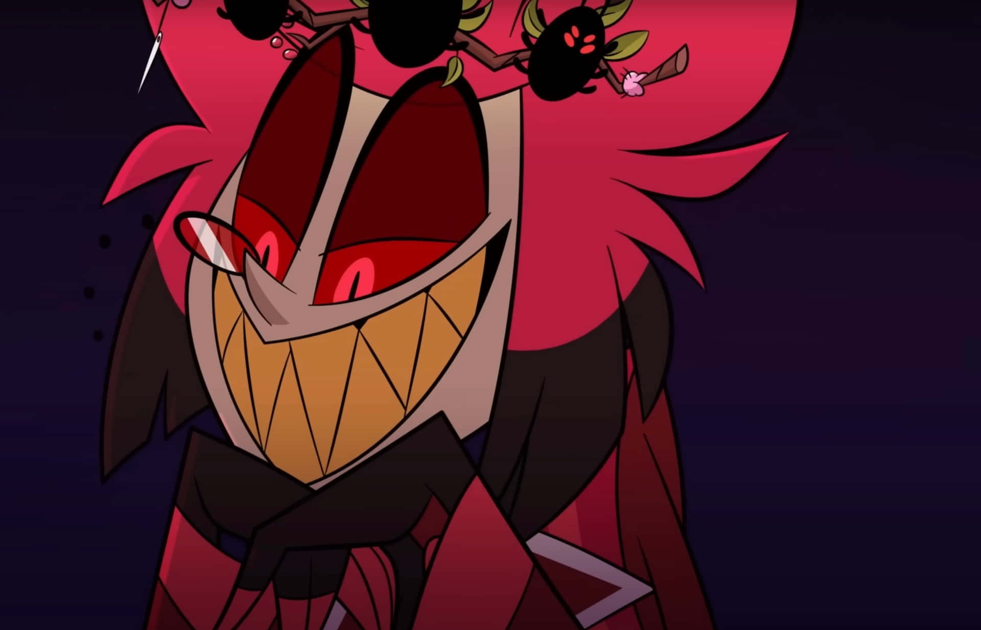 Alastor Smiling Demon Character Design Wallpaper