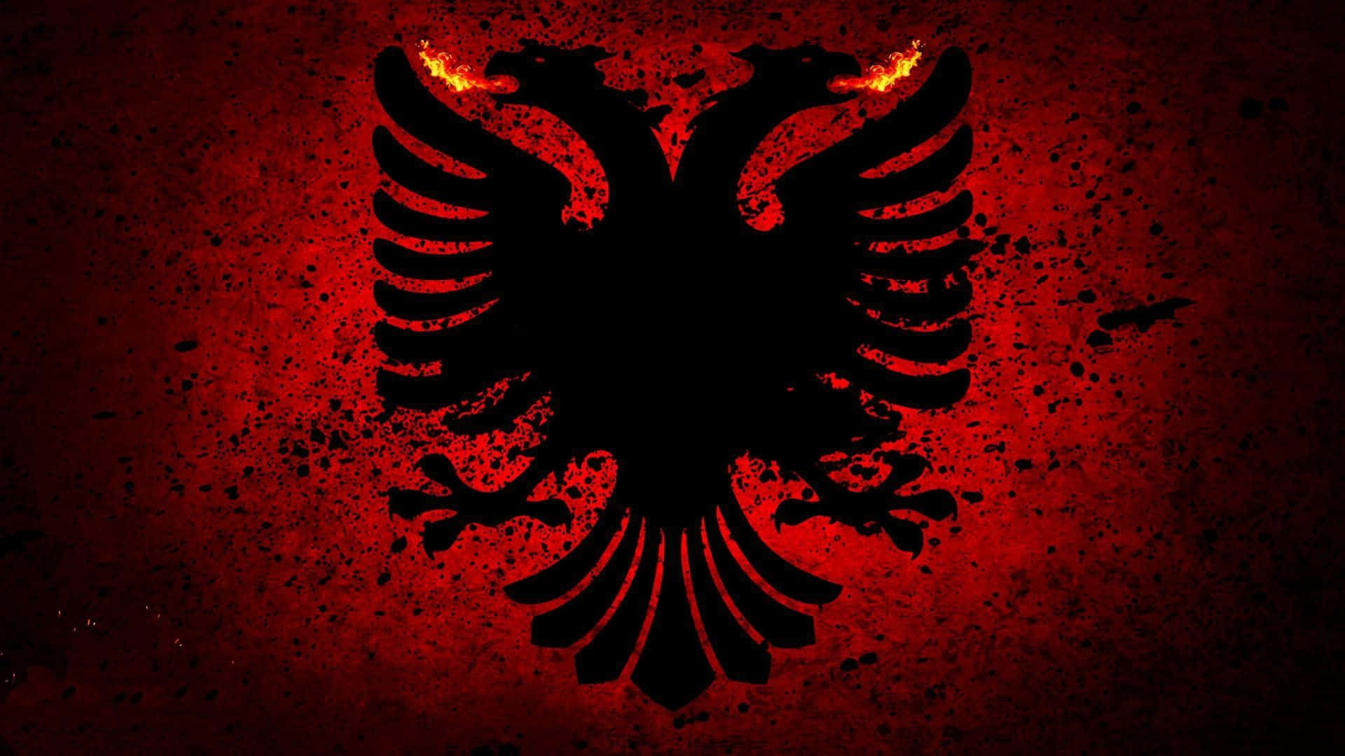 Albanienflag Tapet Hd - Baggrunde