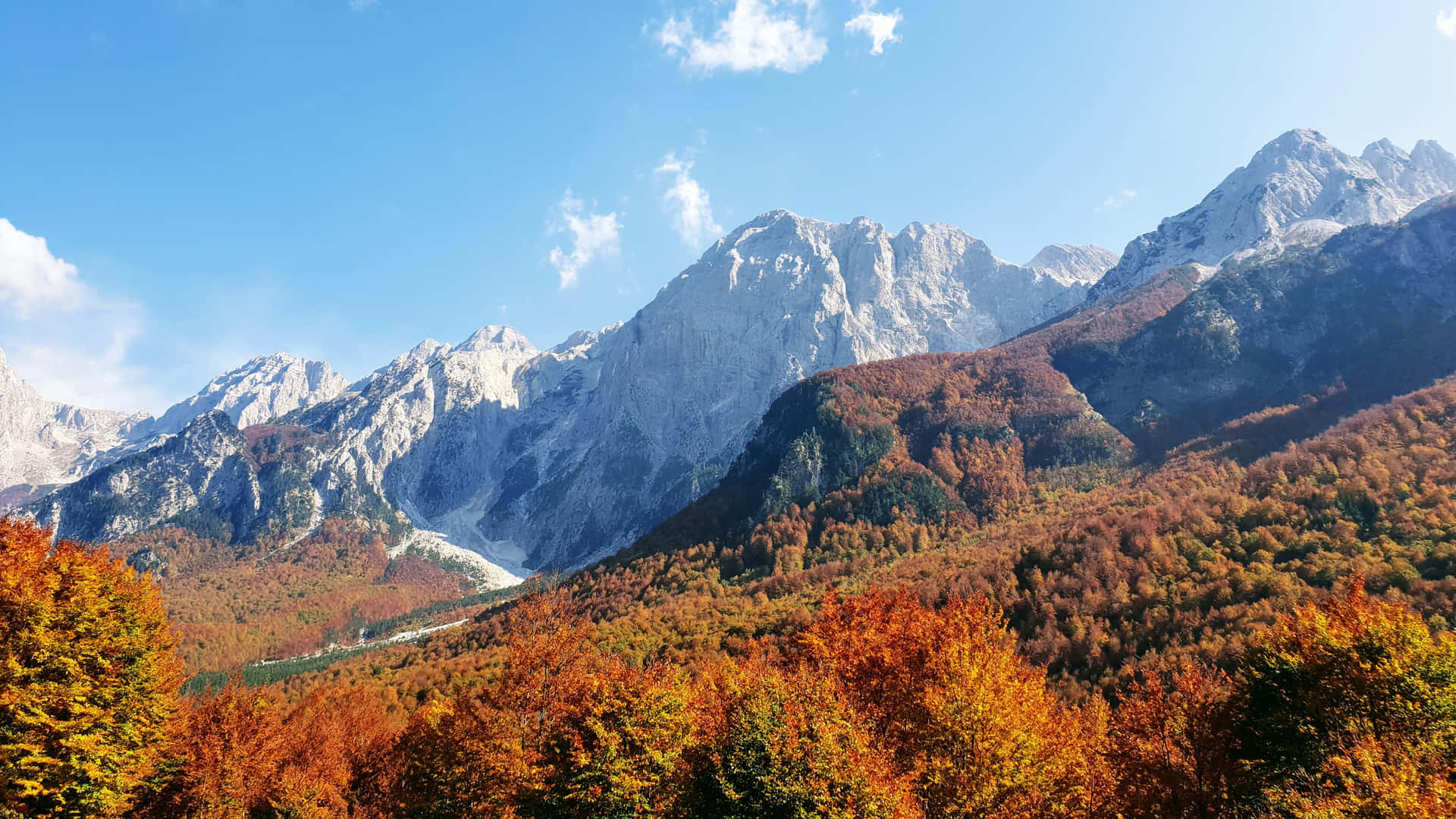 Majestic mountain scenery in Albania