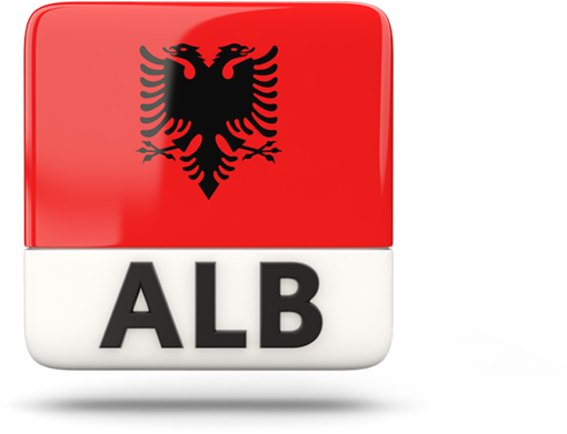 Albania Flag Keyboard Key PNG