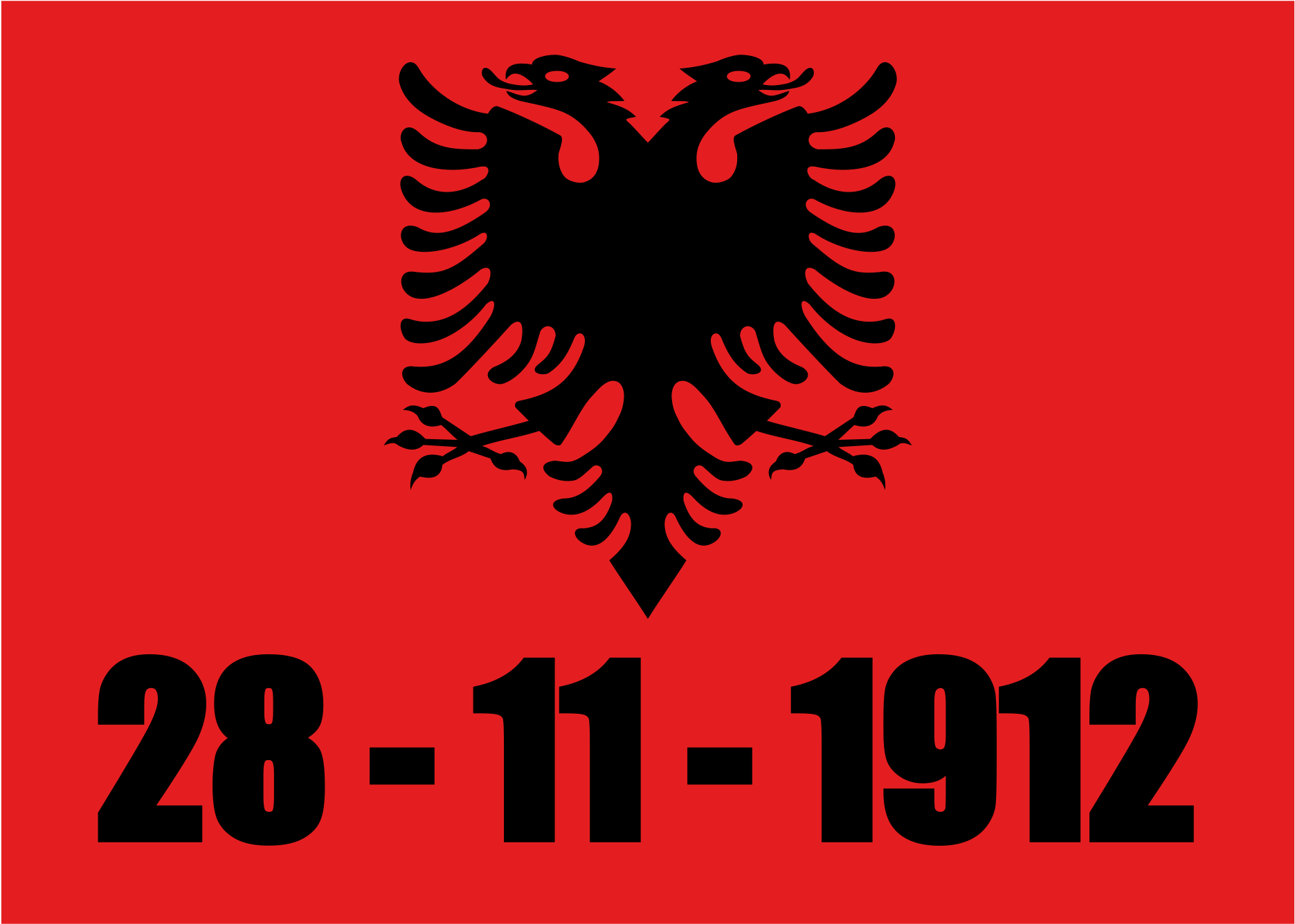 Albanian Independence Day Flag PNG