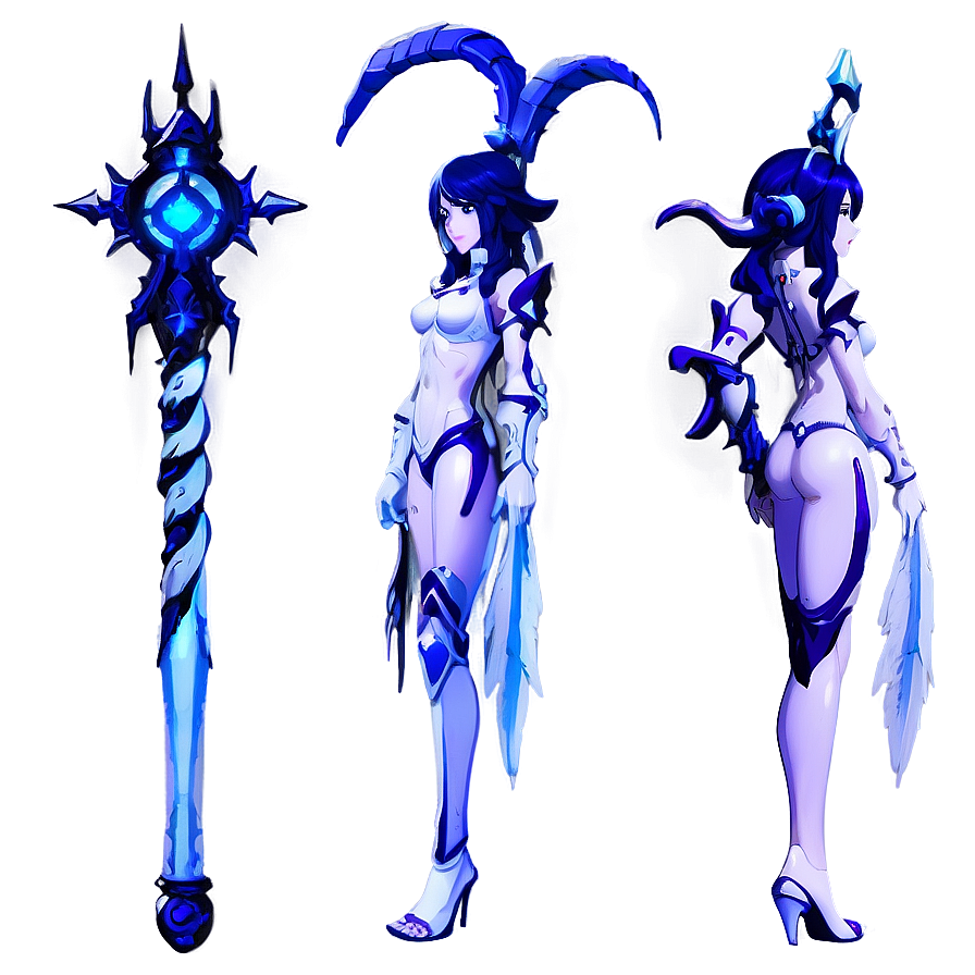 Albedo Holding Staff Png Txn88 PNG