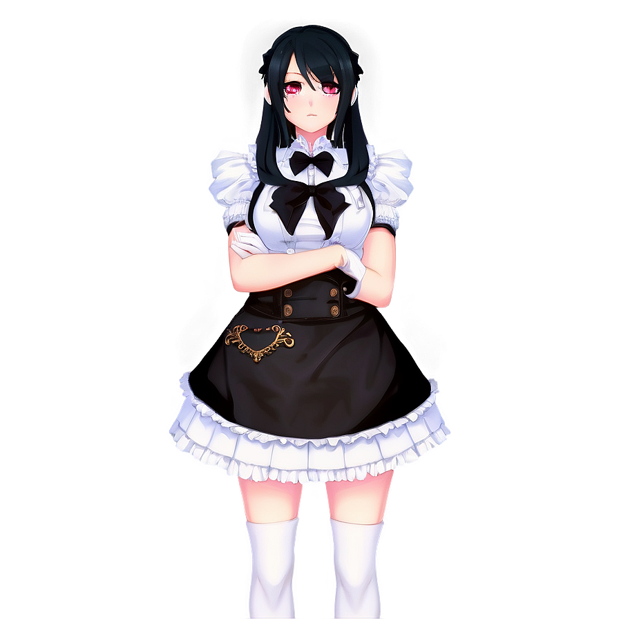 Albedo Maid Outfit Png 35 PNG