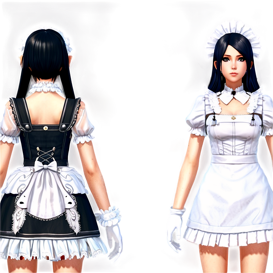 Albedo Maid Outfit Png 38 PNG