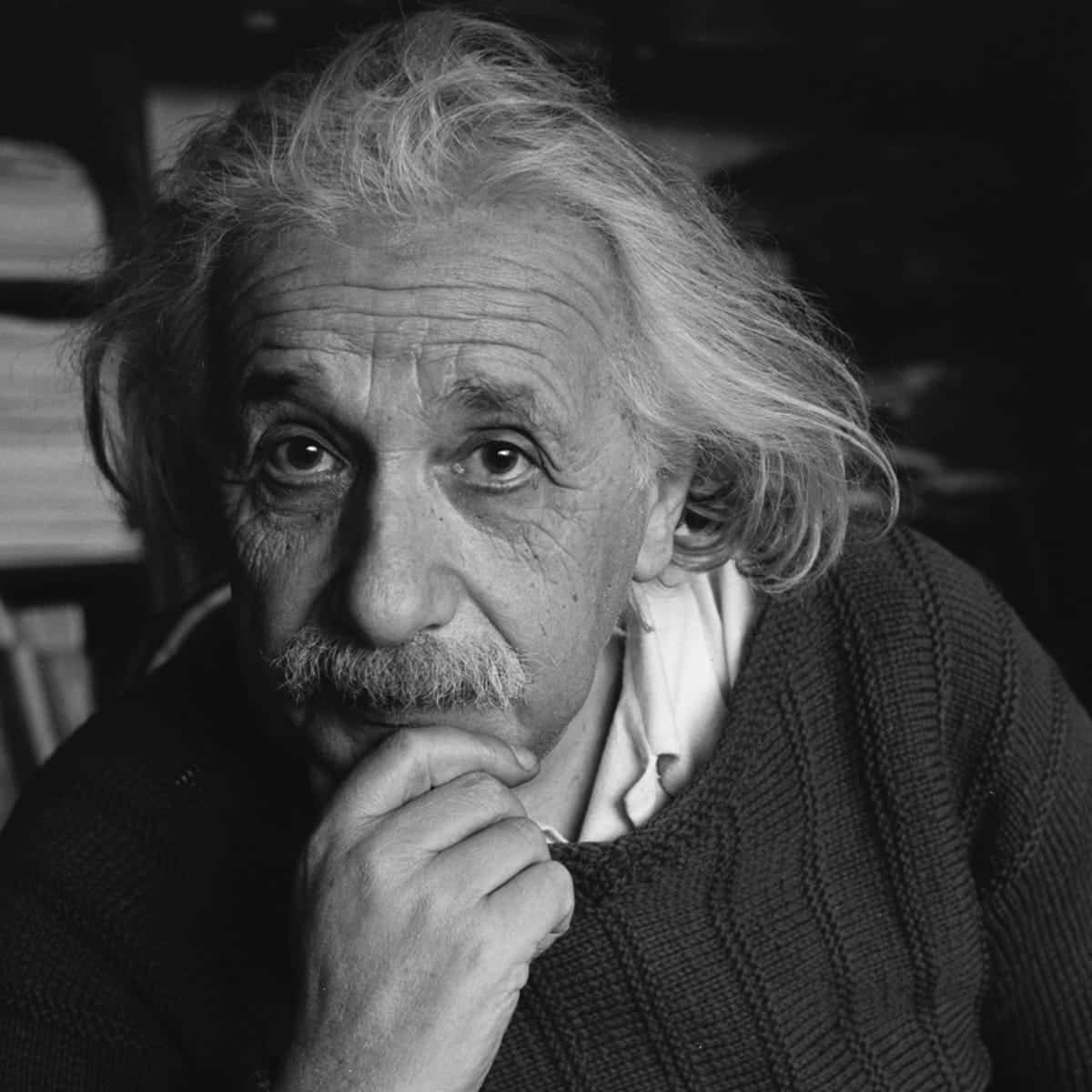 Albert Einstein - A Black And White Photo