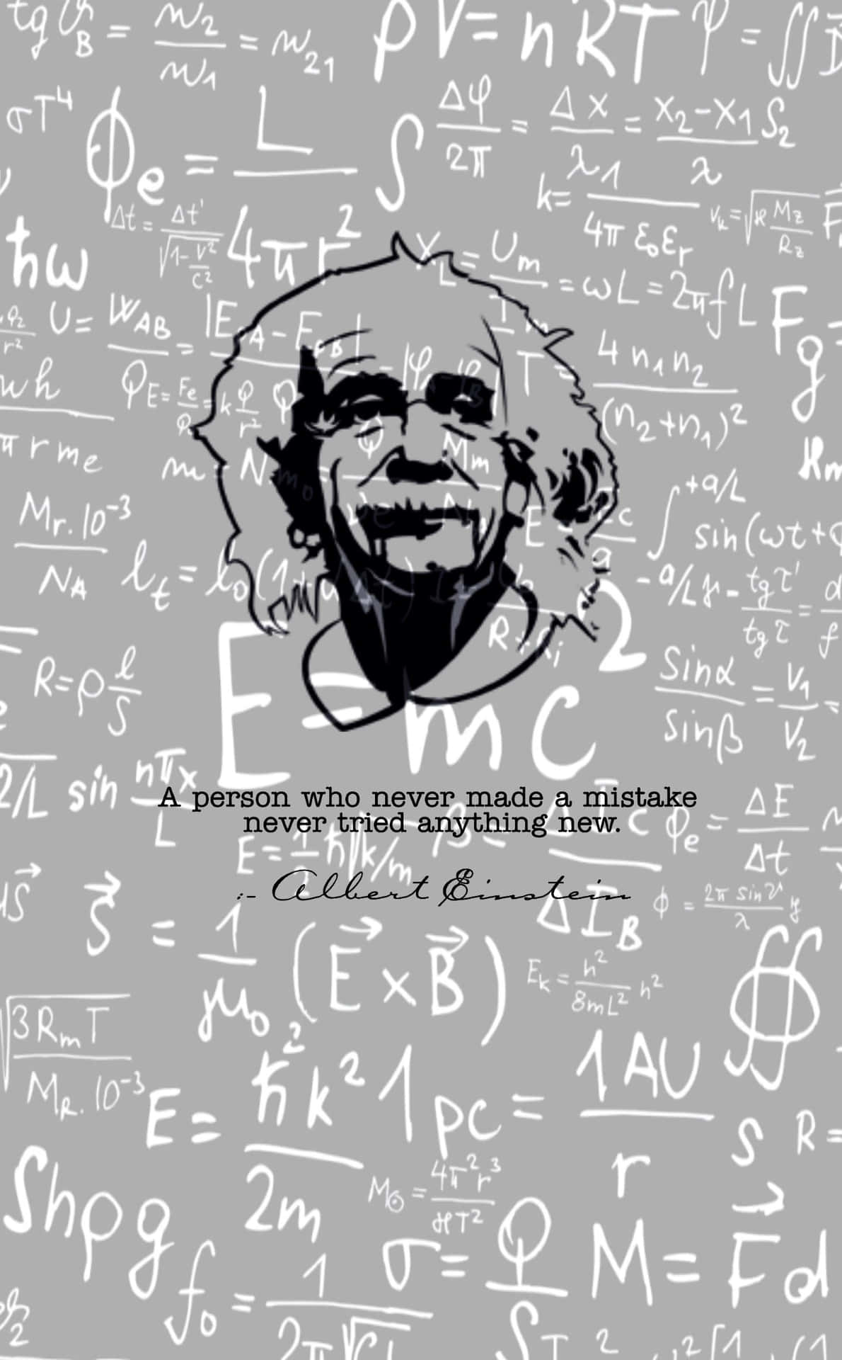 Albert Einstein - A Mathematical Equation With A Man's Face
