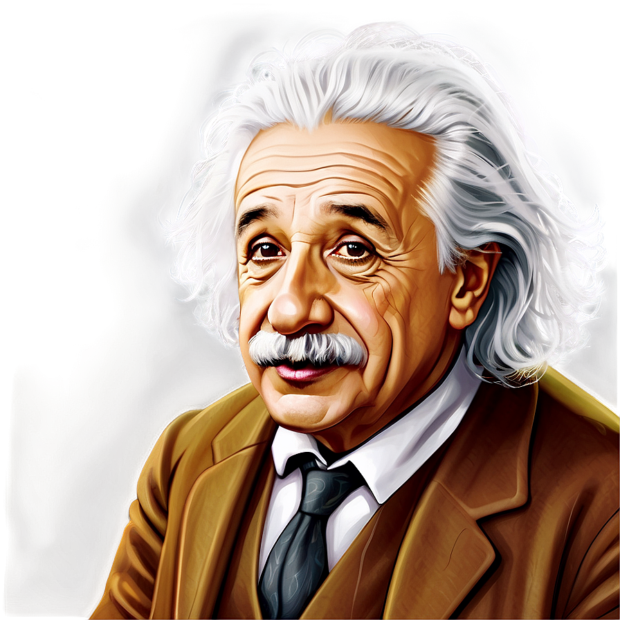 Albert Einstein Portrait Png 06122024 PNG