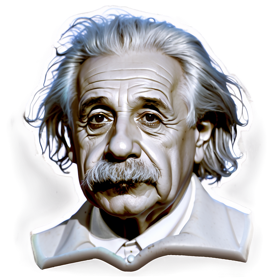 Albert Einstein Silhouette Png 06122024 PNG
