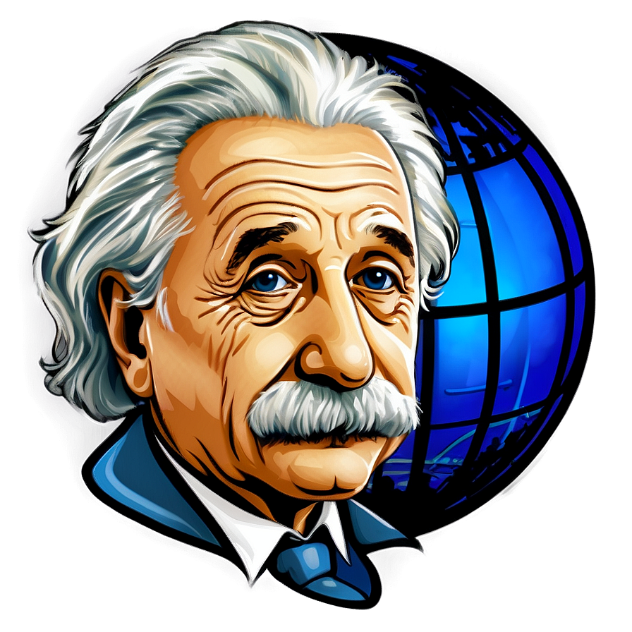 Albert Einstein With Globe Png Fpn PNG