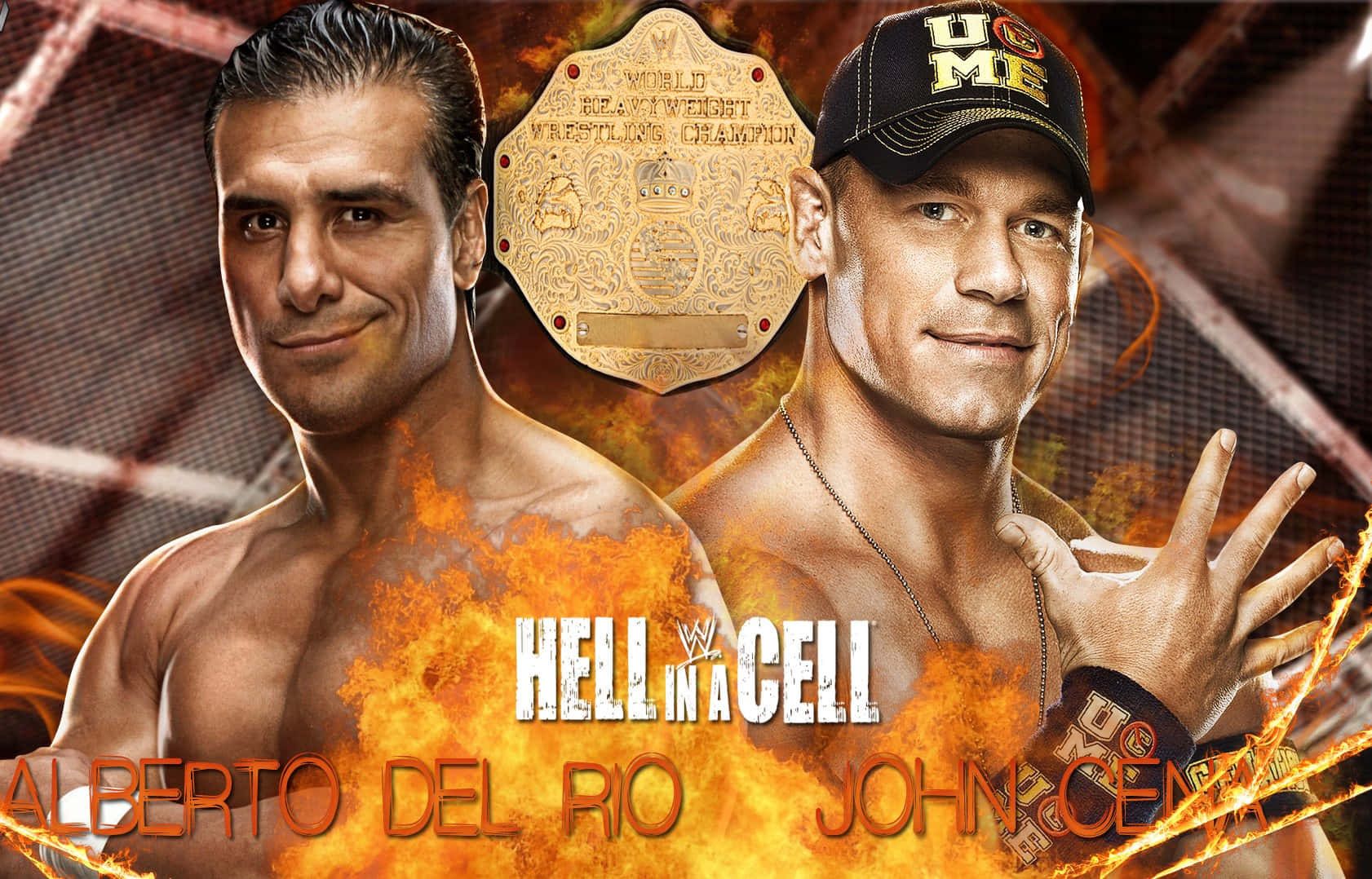 Alberto Del Rio And John Cena Poster Wallpaper